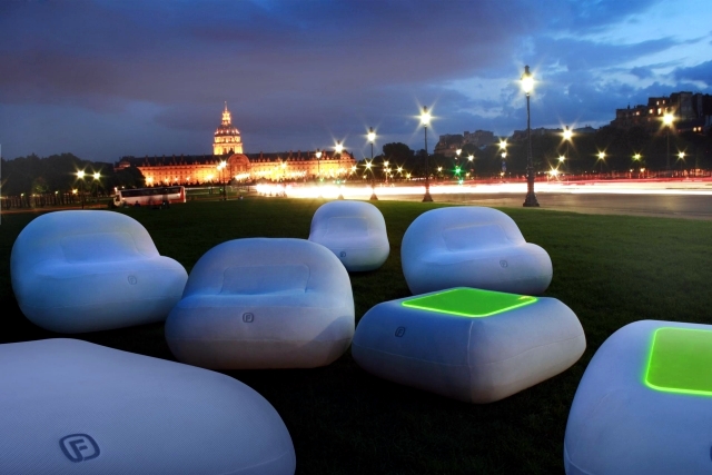 Inflatable Furniture With Led Lighting, Inflatable Outdoor Furniture