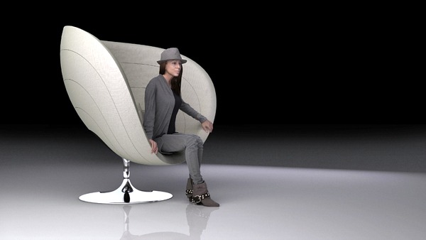 Innovative designer Poltrona Armchair Pink improves room acoustics