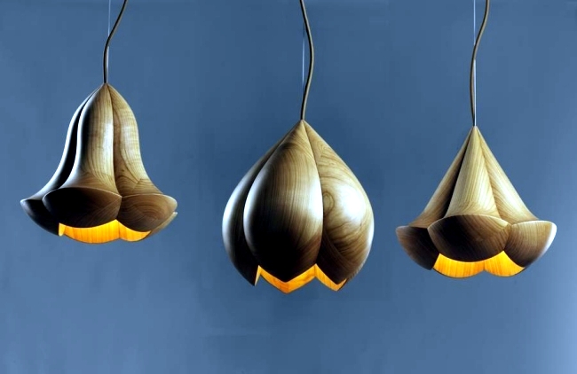 Inspired fine designer lamps, wooden sea creatures from the Teifen
