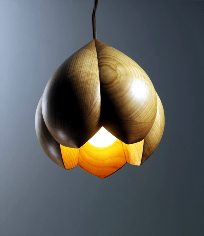 Inspired fine designer lamps, wooden sea creatures from the Teifen