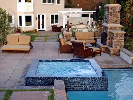 Install the hot tub in the garden - 25 ideas to make the patio