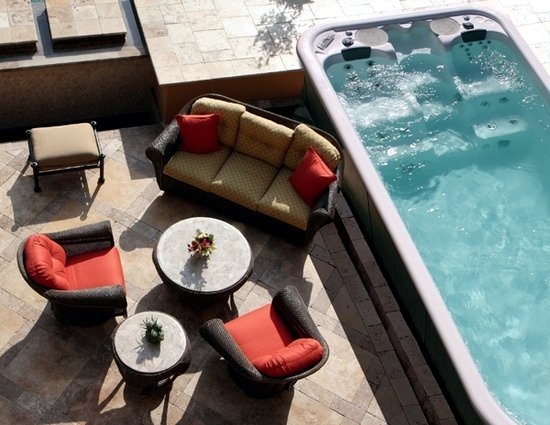 Install the hot tub in the garden – 25 ideas to make the patio ... Patio Tubs Hot Ideas interior