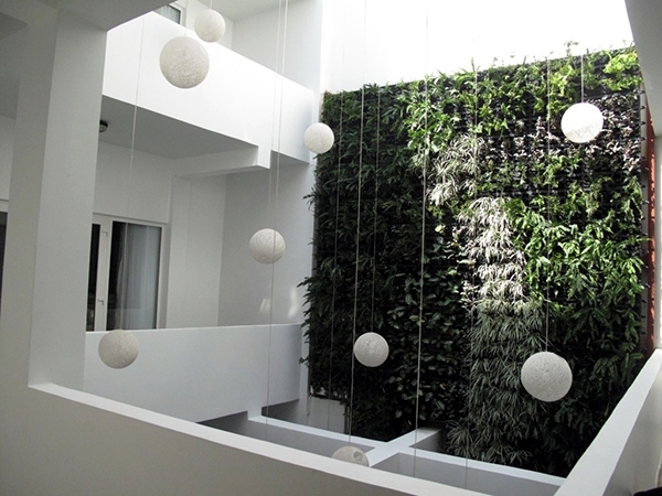 Integrate The Green Wall Or Oranische Elements In Architecture Interior Design Ideas Ofdesign - Green Walls Decorating Ideas