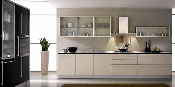 Kitchen glass fronts for a high quality modern look of your kitchen