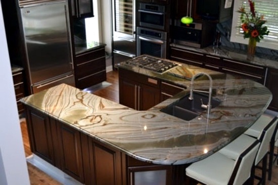 Kitchen granite worktops - 16 design ideas for the kitchen