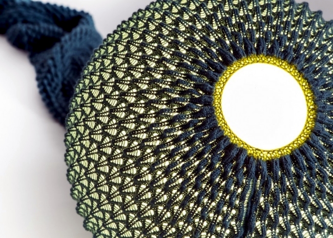 Knitted designer lamps combine technology and tradition
