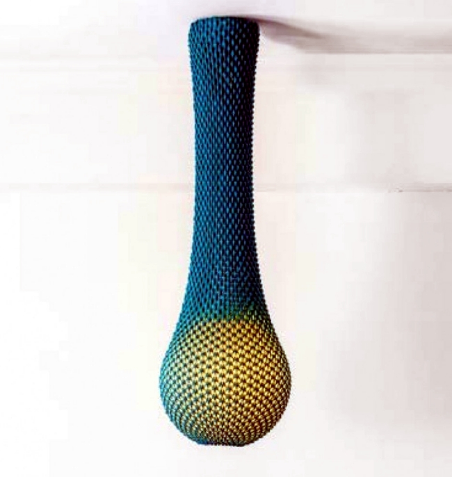 Knitted designer lamps combine technology and tradition
