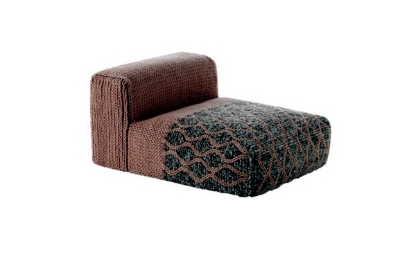 Knitted modular furniture Gan convey a homely atmosphere