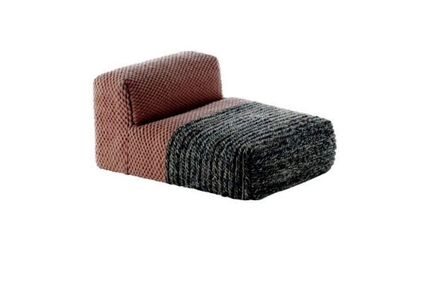 Knitted modular furniture Gan convey a homely atmosphere