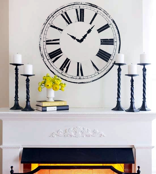 Let the mantelpiece in the summer look good - decoration ideas for fireplace