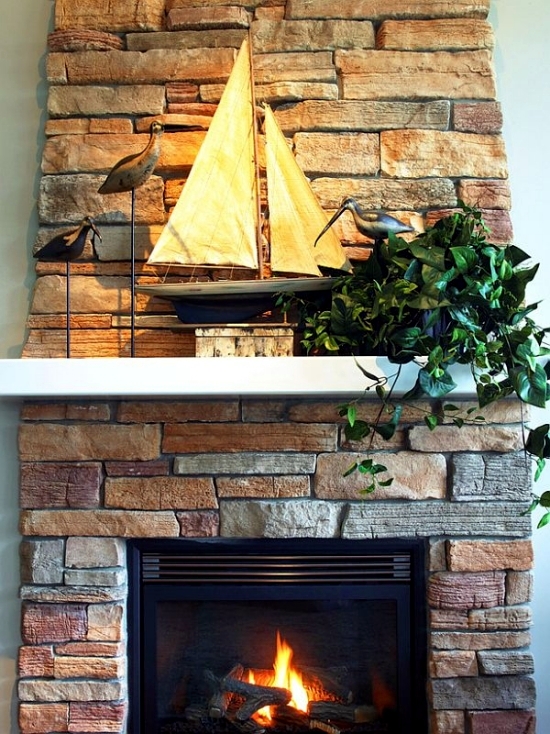 Let the mantelpiece in the summer look good - decoration ideas for fireplace