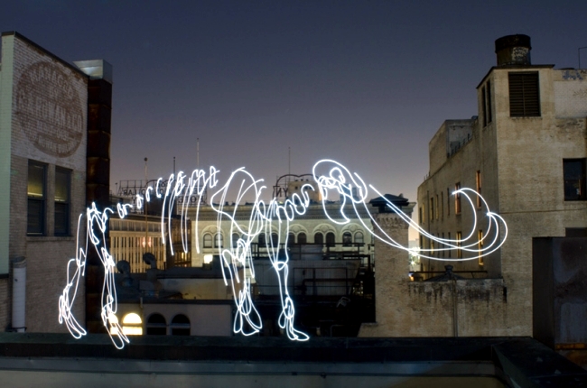 Light installations from Darius Twin demonstrate the art of the moment