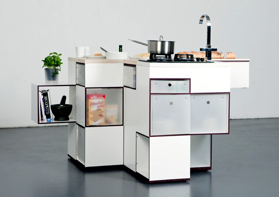 Limit the kitchen equipment on a piece of furniture - the "Small kitchen"