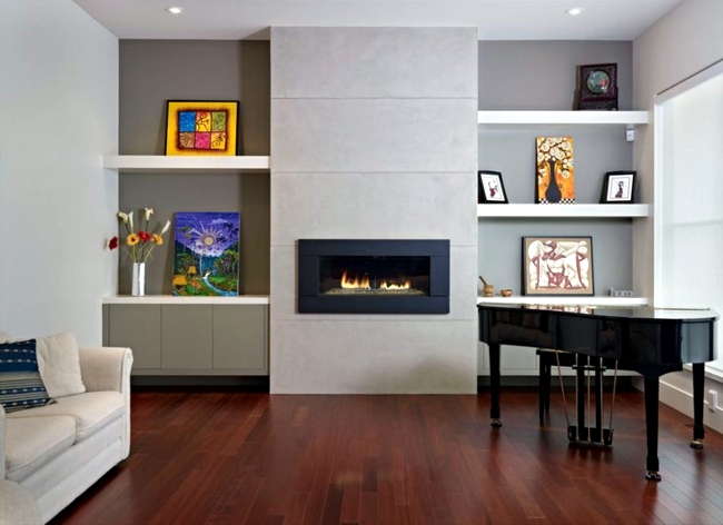 Living room with fireplace design - 33 ideas for warmth and comfort