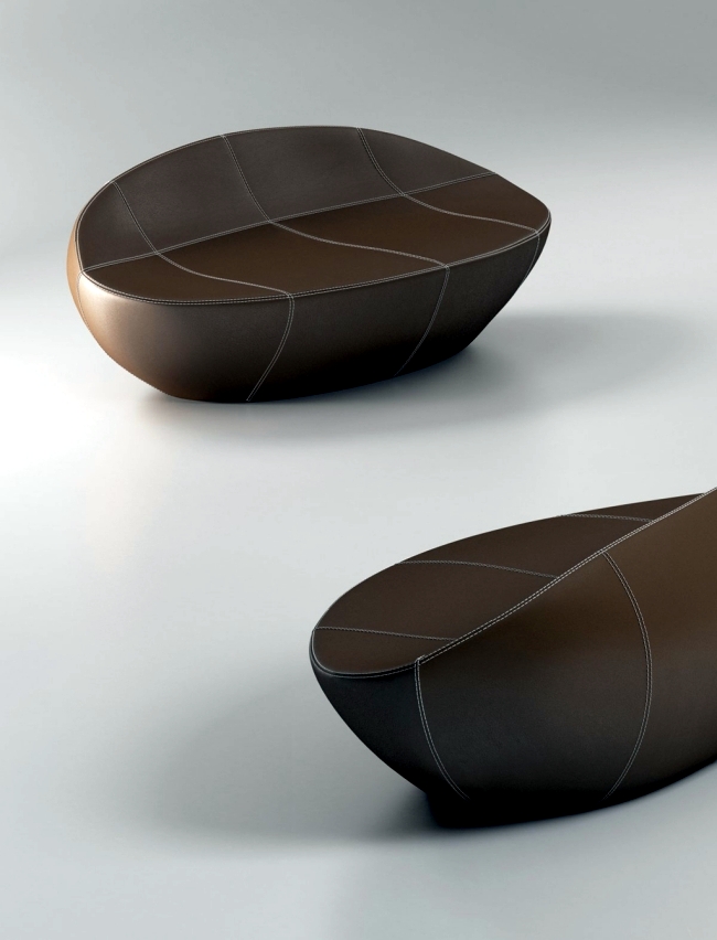 Lounge chair impresses with modern design and an asymmetrical shape