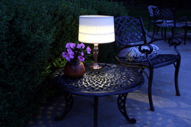 Make Solar Table Lamp Itself A Cozy, Solar Garden Table Lamps