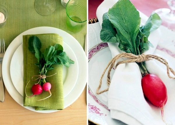 Make your own table decorations, flowers and fruits bring summer flair