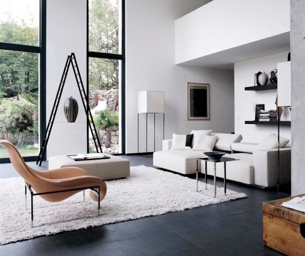 Minimalism in the living room - symbolic of modern setting