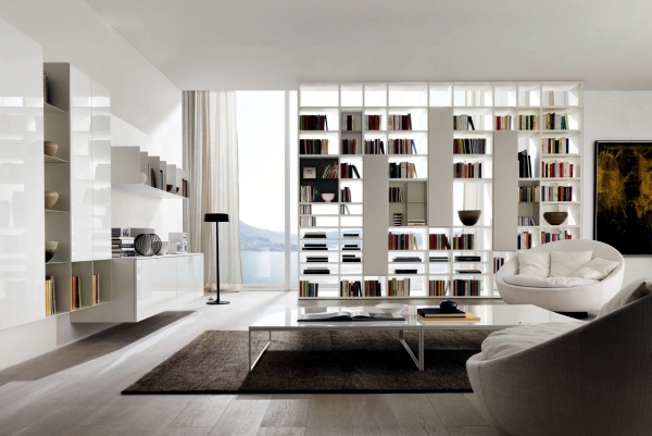 Minimalism in the living room - symbolic of modern setting