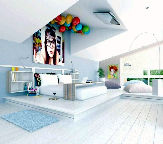 Modern and creative decorating set - 101 ideas for youth room