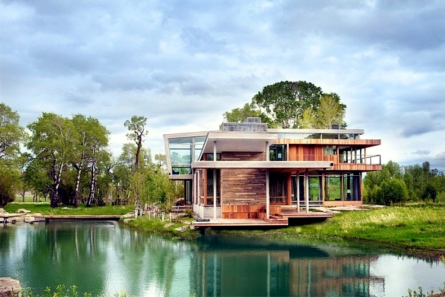 Modern Farm House Design by Highline Partners in Montana, USA