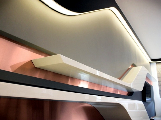 Modern high gloss facilities of Bozhinovski Design