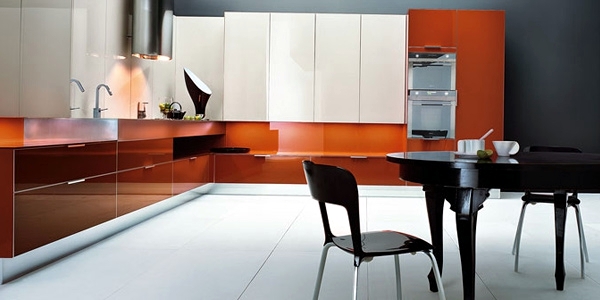 Modern high gloss kitchens with Italian design