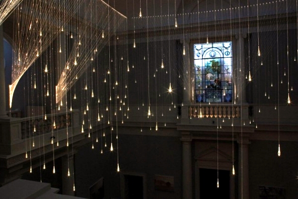 Modern Light Installation by Bruce Munro - the light as an art object