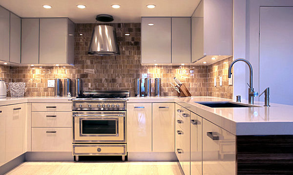 Modern stainless steel kitchens and classic metal accents