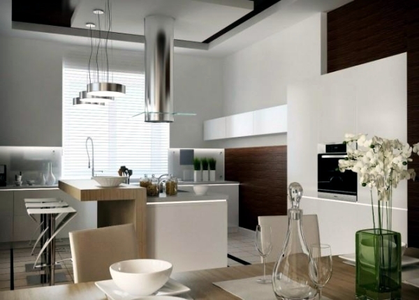 Modern stainless steel kitchens and classic metal accents