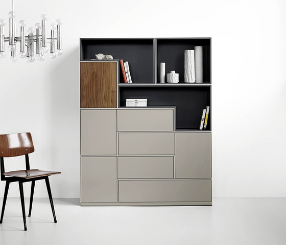 Modular shelves and sideboards - assemble the furniture from boxes
