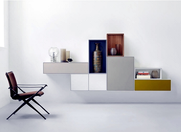 Modular shelves and sideboards - assemble the furniture from boxes