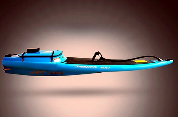Motor driven surfboard designer of JetSurf unveiled new sport