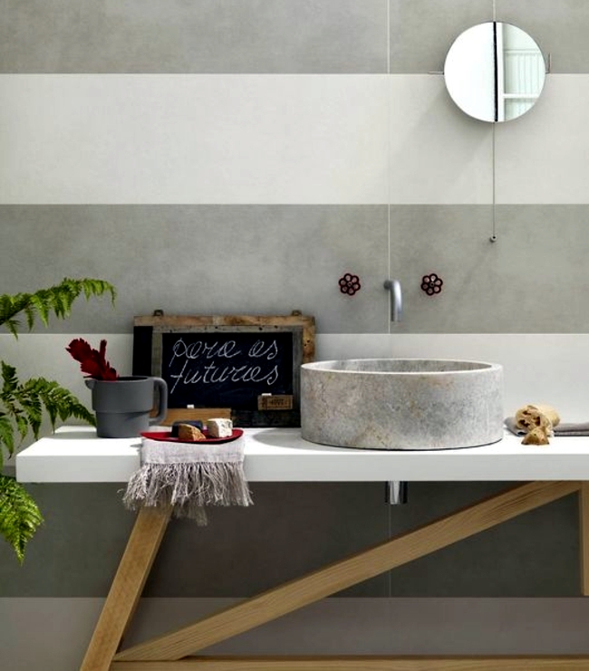 Natural materials in the bathroom - environmentally friendly and a strong trend