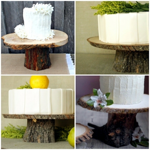 Of decoration and furniture from tree trunk itself - 15 fast craft ideas