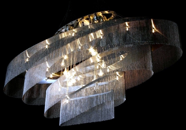 Opulent chandeliers made Willowlamp design of steel by hand