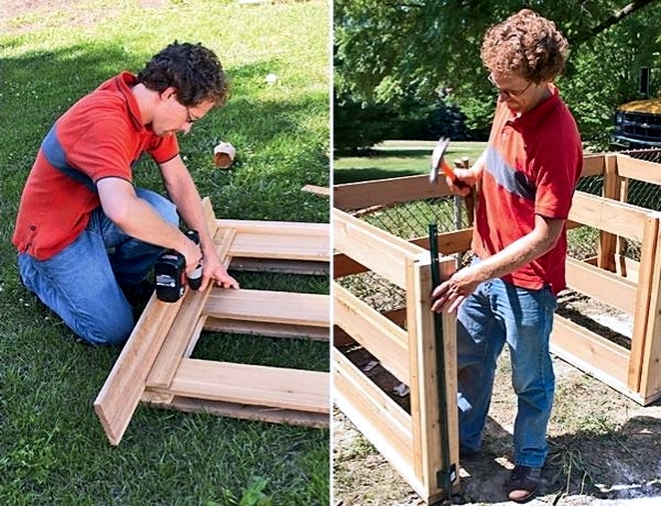 Organic compost from wood build yourself - instructions in easy steps