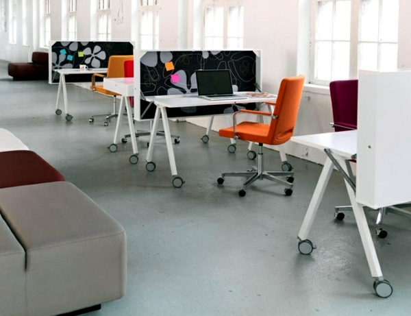 Original office desk designs enhance the performance