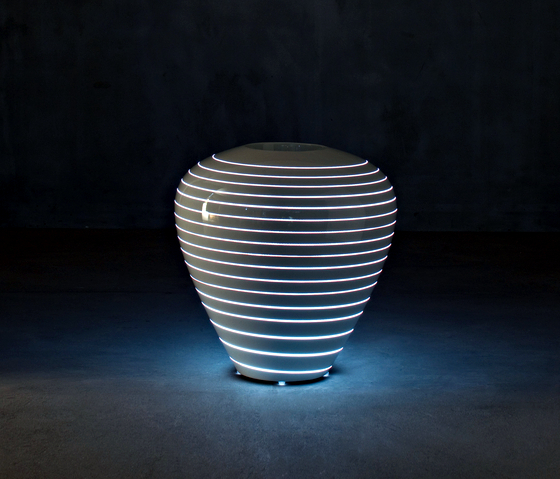 Polyethylene Floor Lamp by Serralunga suitable for indoor and outdoor