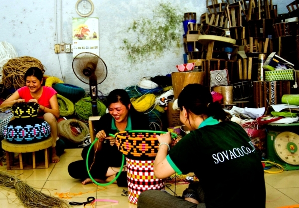 Scandinavian furniture design meets Vietnamese handicrafts