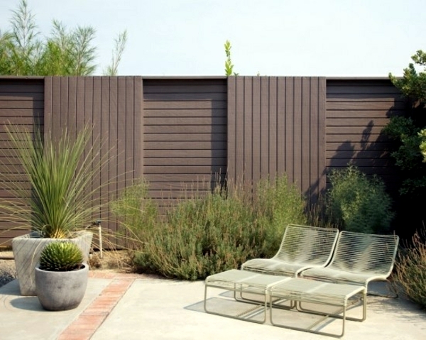 Screening fence or garden wall – 102 ideas for garden design ... Idées patio Wall