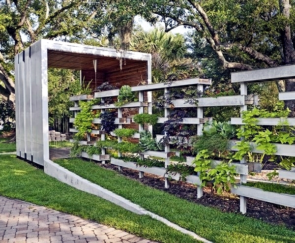 Screening Fence Or Garden Wall 102 Ideas For Garden Design