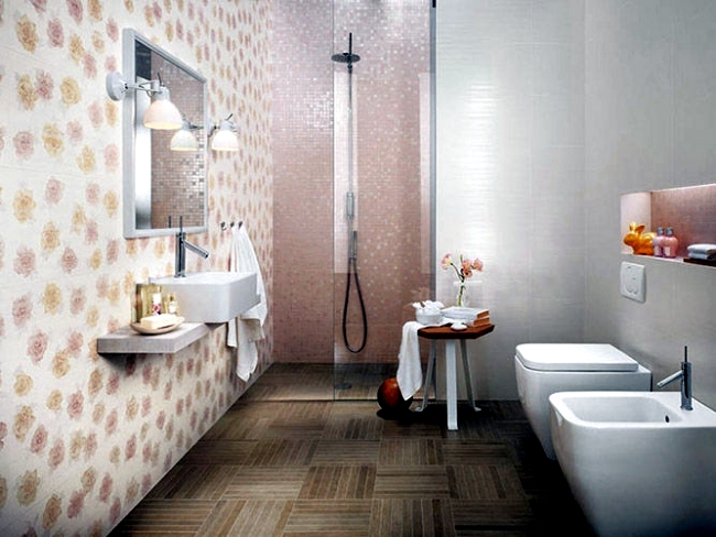 Shiny bathroom tile by Atlas Concorde - Italian elegance in the bathroom
