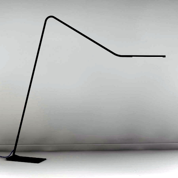 Small LED floor lamp made of aluminum Colibri by Emiliana Martinelli