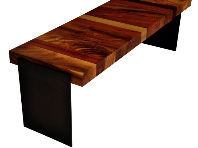 Solid wood furniture complete the minimalist interior wooden benches -22