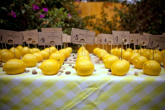 Sommerdeko yourself-- Great ideas for the table with lemons