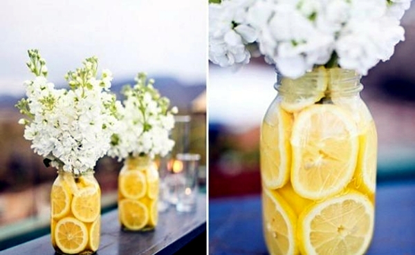 Sommerdeko yourself-- Great ideas for the table with lemons