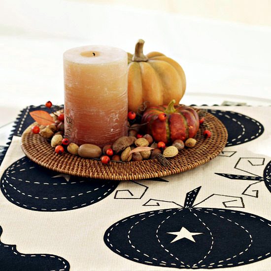 Striking finished Halloween decoration for the table in minutes