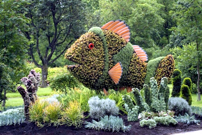 Sustainable Garden Art: Garden fascinating sculptures of plants