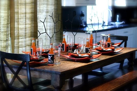Table Decoration For Party, Black Table Ideas